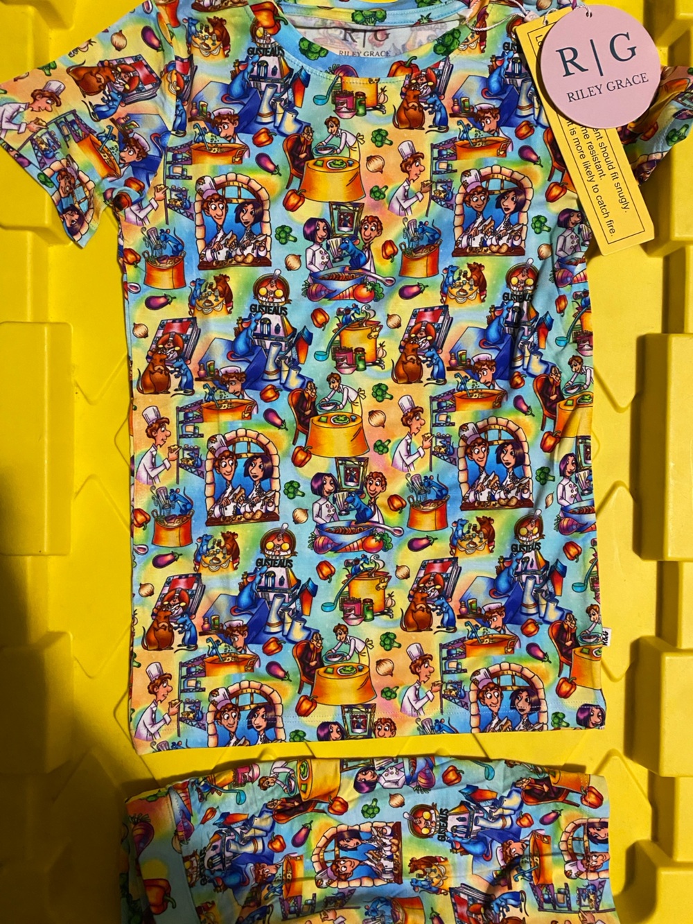 Ratatouille bamboo shorts Pajama Set NWT size 5/6